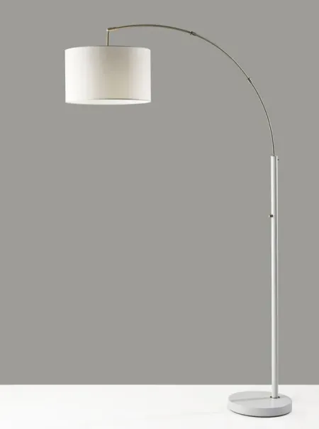 Preston Arc Lamp in White by Adesso Inc