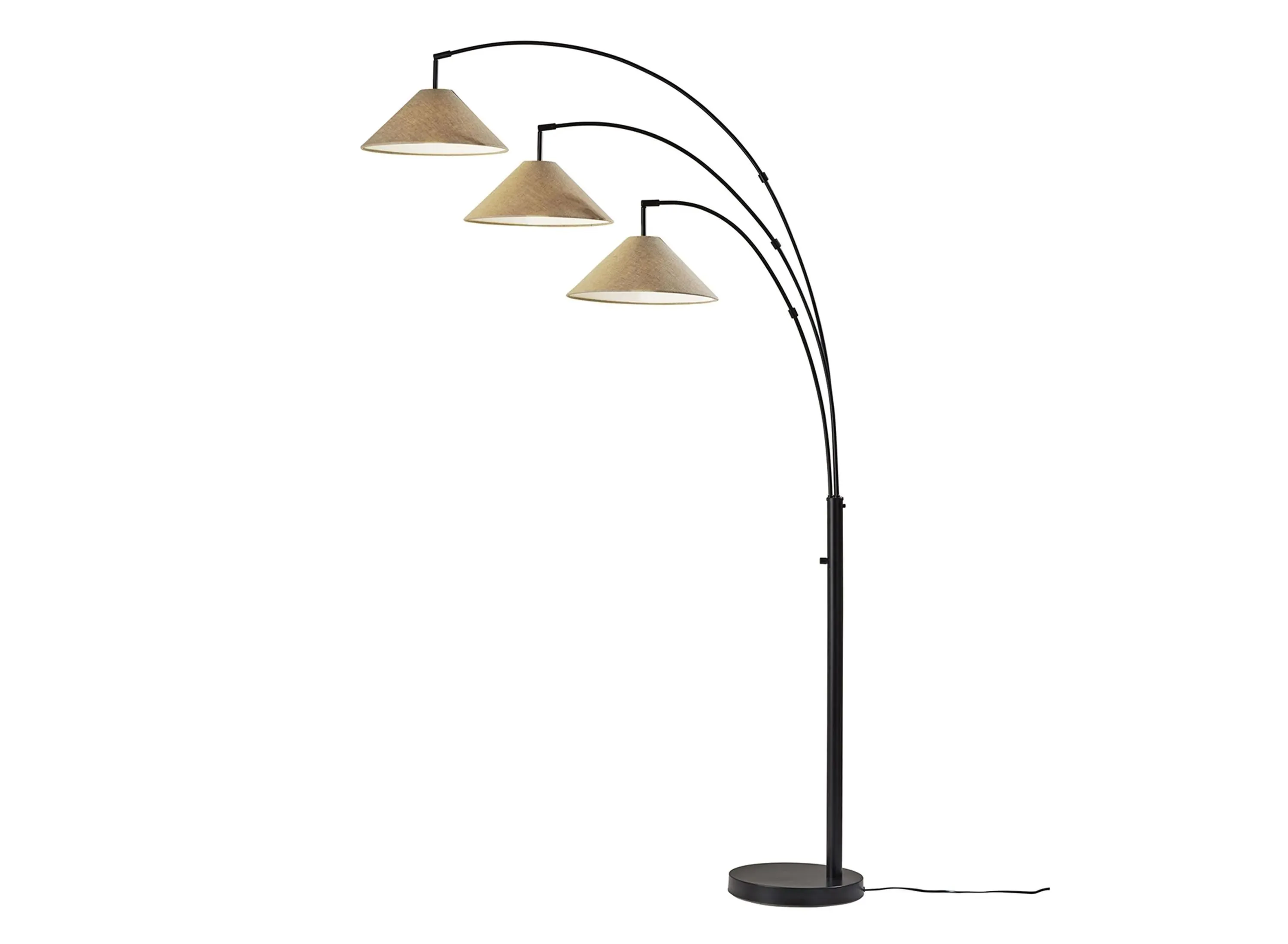 Marlin 3-Arm Arc Lamp in Dark Bronze by Adesso Inc