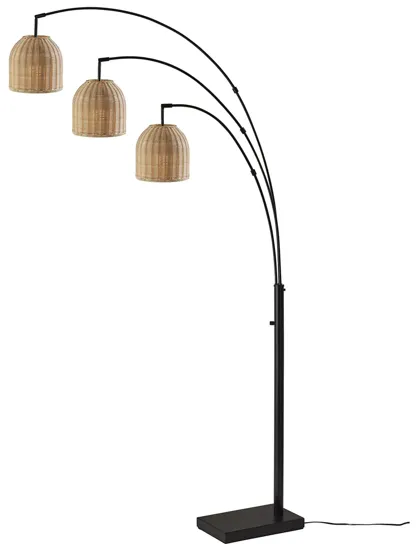 Bahama 3-Arm Arc Lamp in Dark Bronze by Adesso Inc