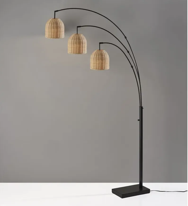 Bahama 3-Arm Arc Lamp in Dark Bronze by Adesso Inc