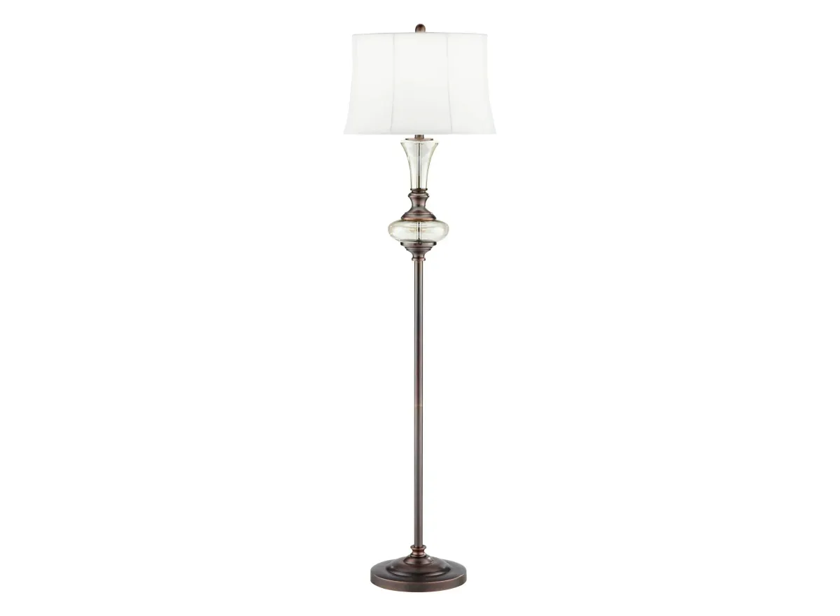 Chiswell Floor Lamp in Champagne/Dark Antique Copper by Pacific Coast Lighting