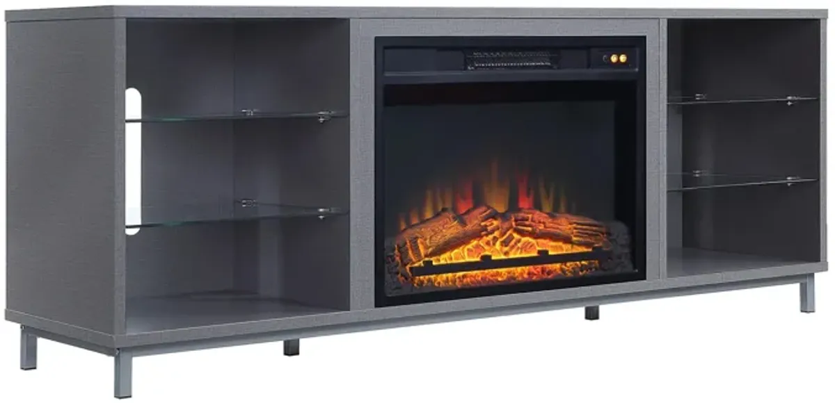Brighton 60" TV Stand with Fireplace