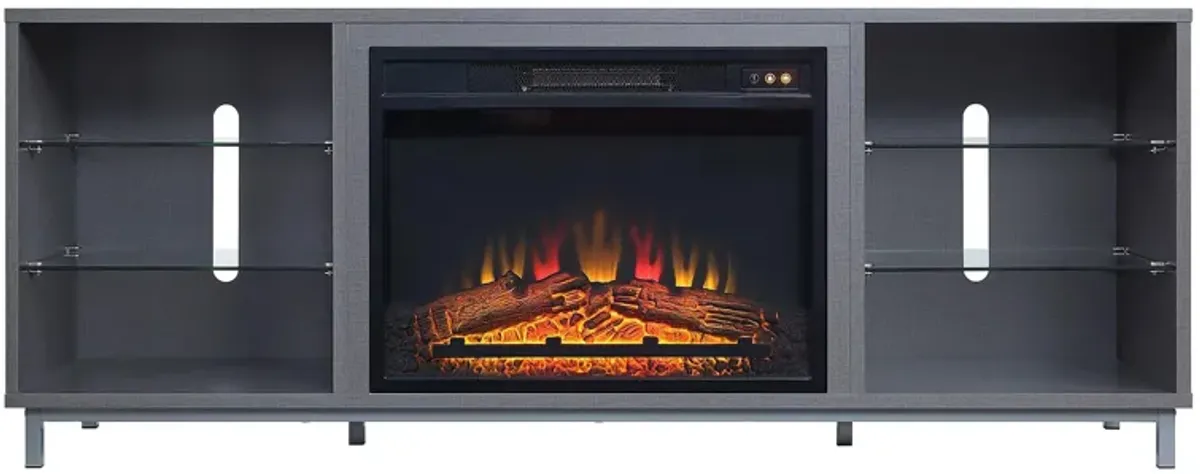 Brighton 60" TV Stand with Fireplace