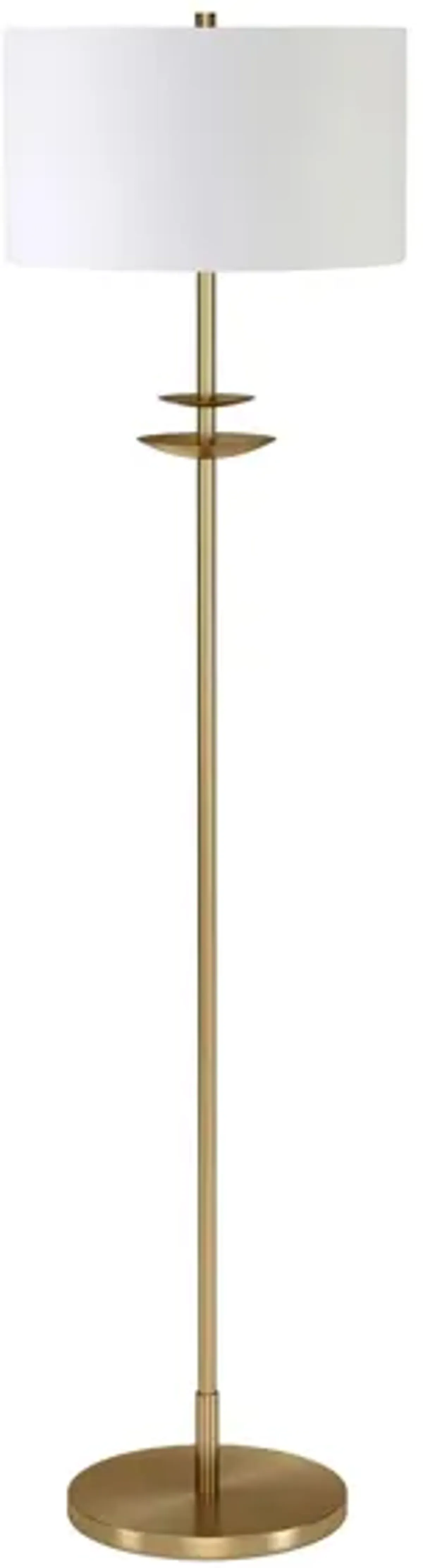 Audrey Floor Lamp in Brass by Hudson & Canal