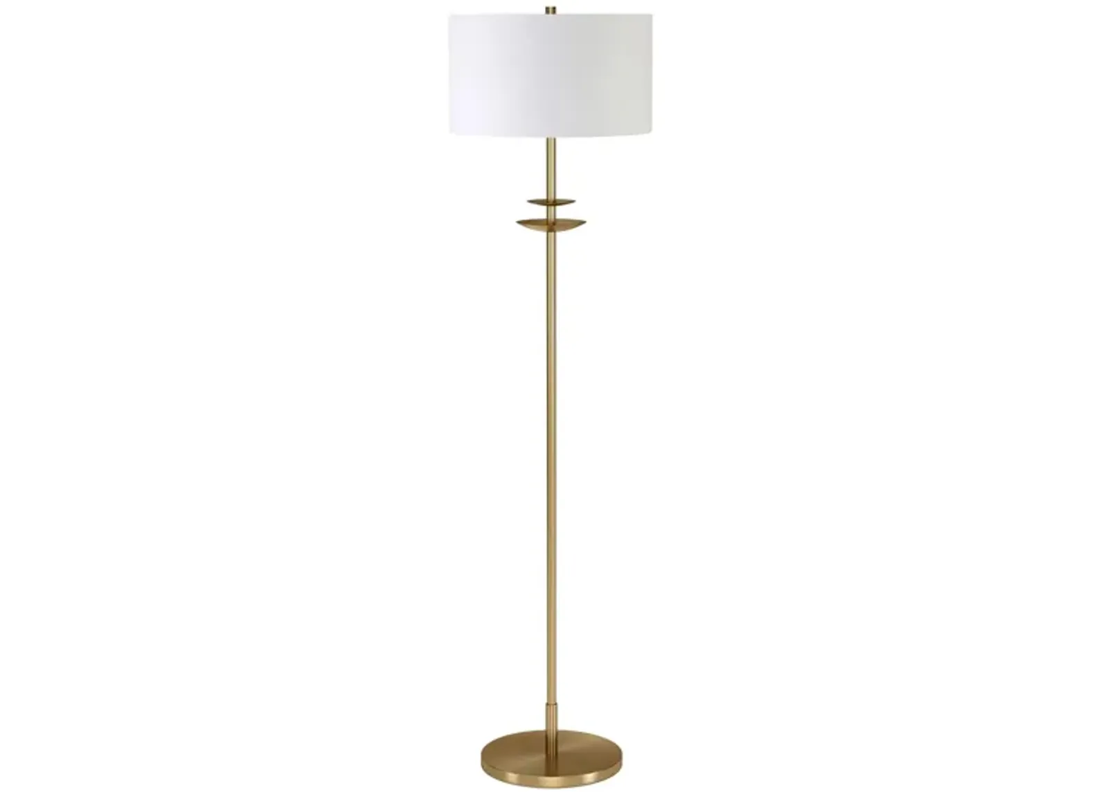 Audrey Floor Lamp in Brass by Hudson & Canal