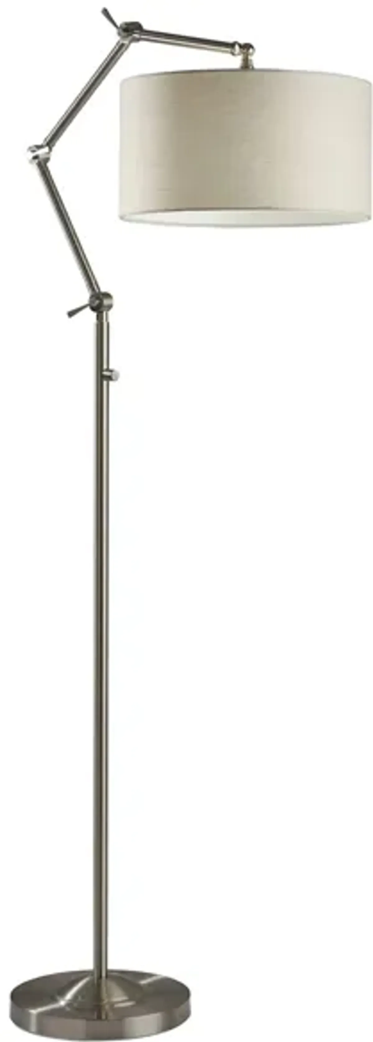 Willard Floor Lamp in Brushed Steel by Adesso Inc