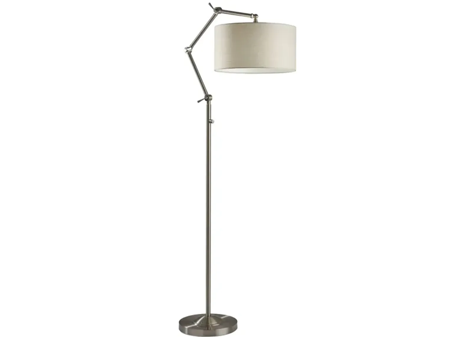 Willard Floor Lamp in Brushed Steel by Adesso Inc