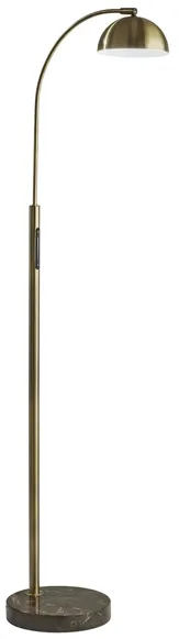 Bolton Floor Lamp in Antique Brass by Adesso Inc