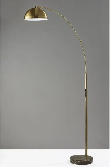 Bolton Arc Lamp in Antique Brass by Adesso Inc