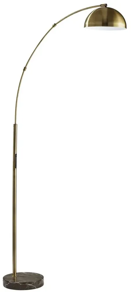 Bolton Arc Lamp in Antique Brass by Adesso Inc