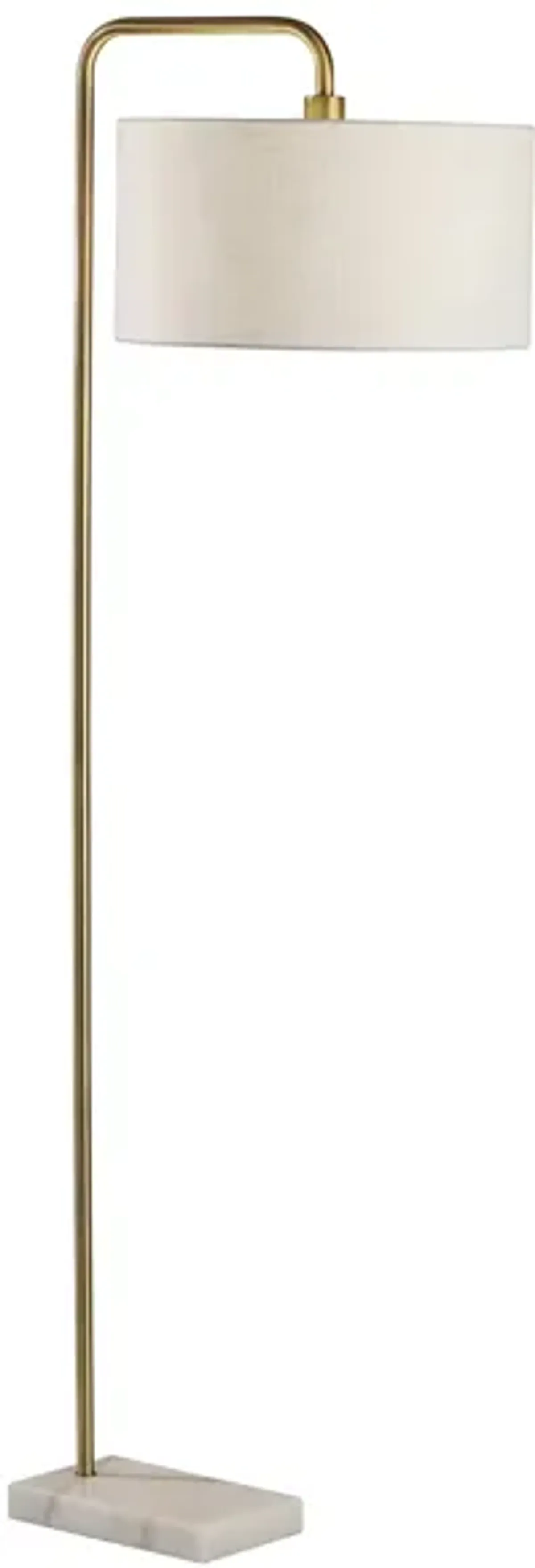 Justine Antiqued Floor Lamp in Antique Brass by Adesso Inc