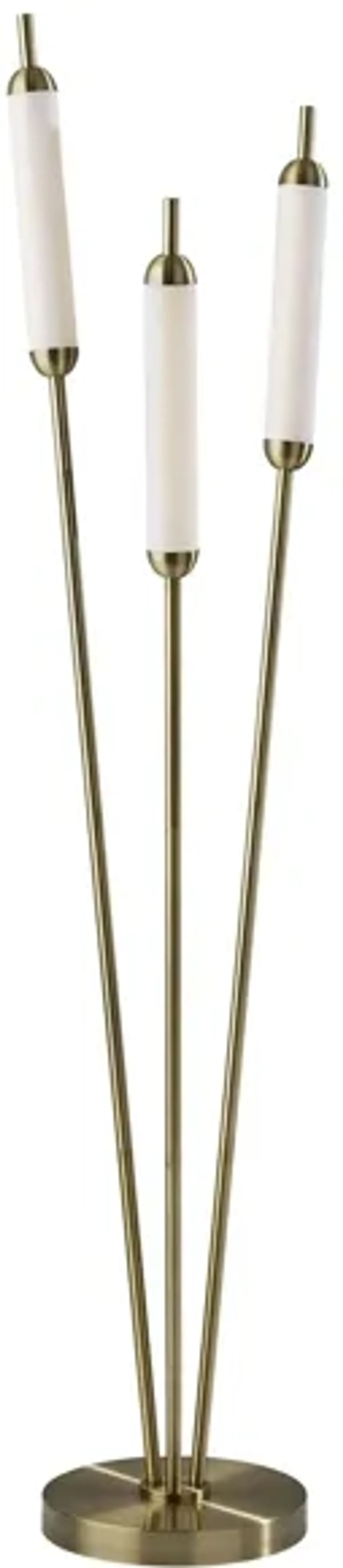 Pierce LED Floor Lamp in Antique Brass by Adesso Inc