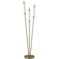 Pierce LED Floor Lamp in Antique Brass by Adesso Inc