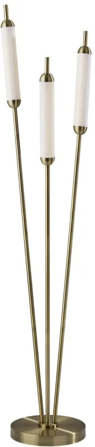 Pierce LED Floor Lamp in Antique Brass by Adesso Inc