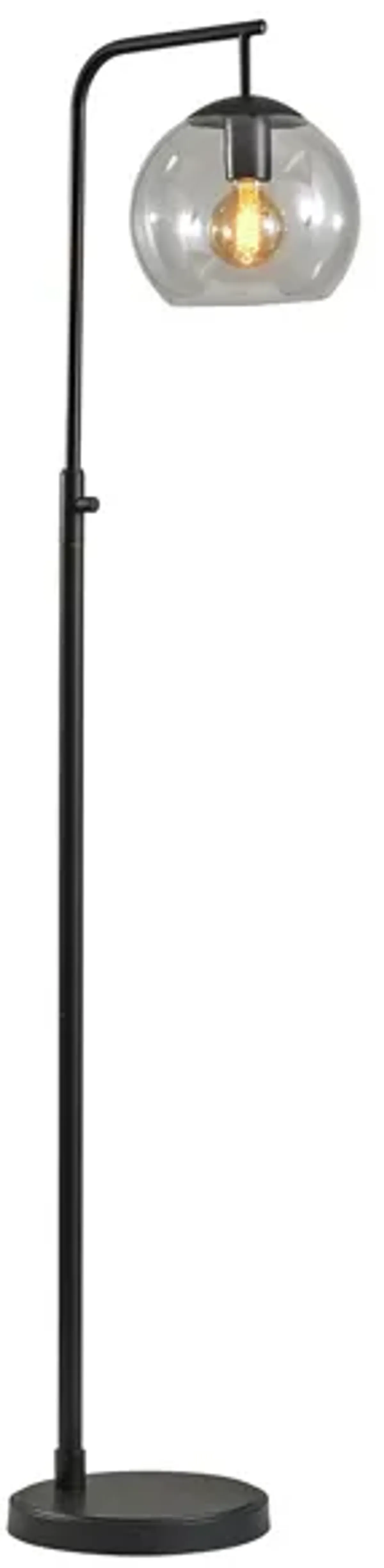 Globe Retro Floor Lamp in Black/Gray by Adesso Inc