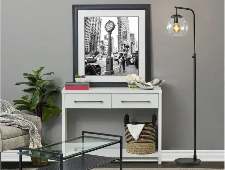 Globe Retro Floor Lamp in Black/Gray by Adesso Inc