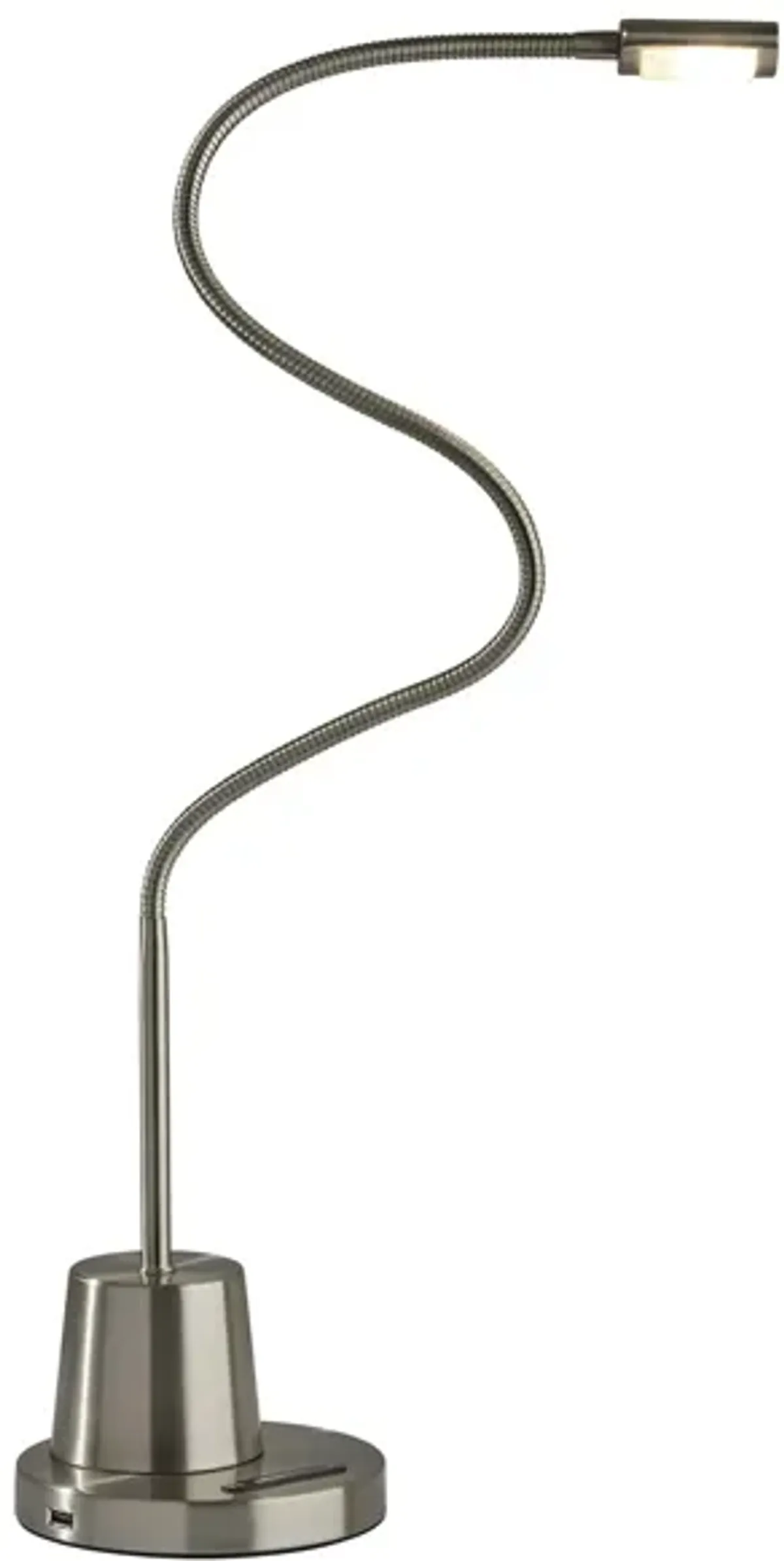 Eternity Desk Lamp in Brushed Steel by Adesso Inc