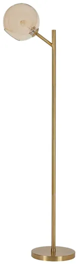 Abanson Metal Floor Lamp in Gold by Ashley Express