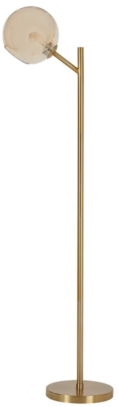 Abanson Metal Floor Lamp in Gold by Ashley Express