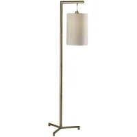 Reggie Task Floor Lamp in Antique Brass by Adesso Inc