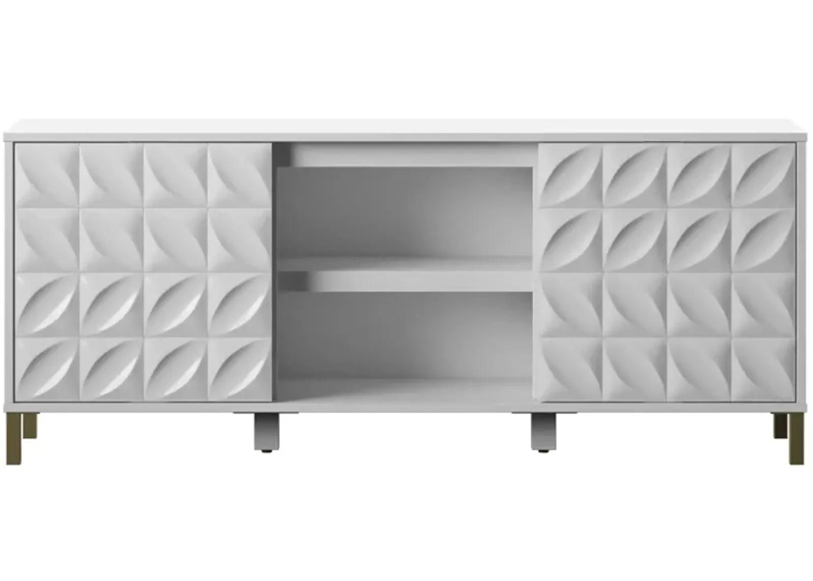 Trola TV Console in White by Twin-Star Intl.