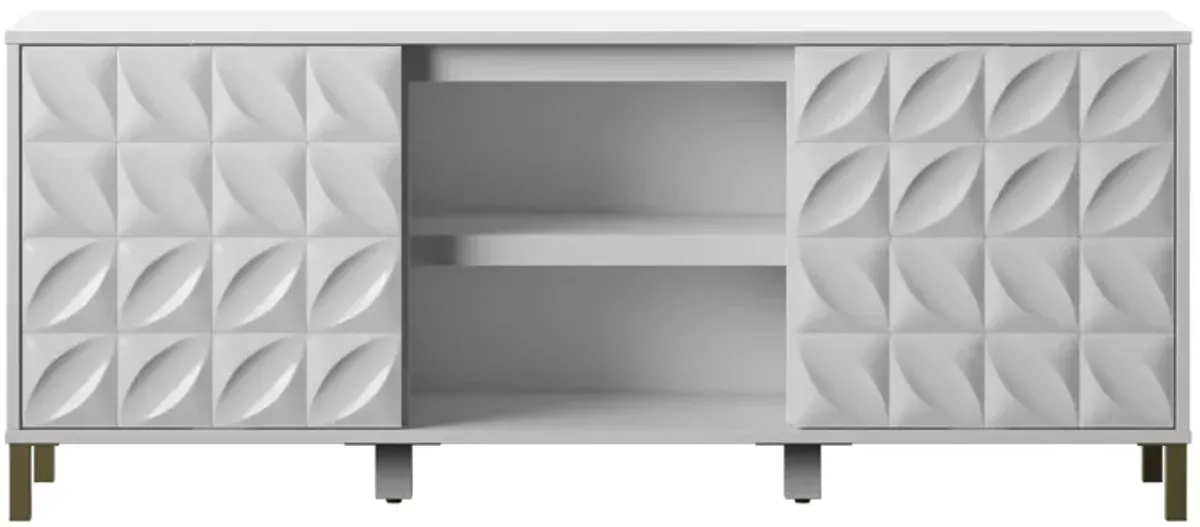 Trola TV Console in White by Twin-Star Intl.