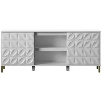 Trola TV Console in White by Twin-Star Intl.