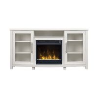 Rossville TV Console w/Electric Fireplace in White by Twin-Star Intl.