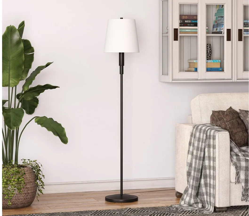 Anastasia Floor Lamp in Blackened Bronze by Hudson & Canal