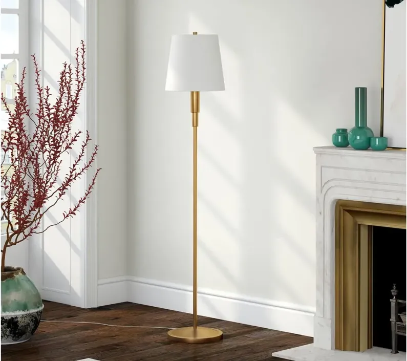 Anastasia Floor Lamp in Brass by Hudson & Canal