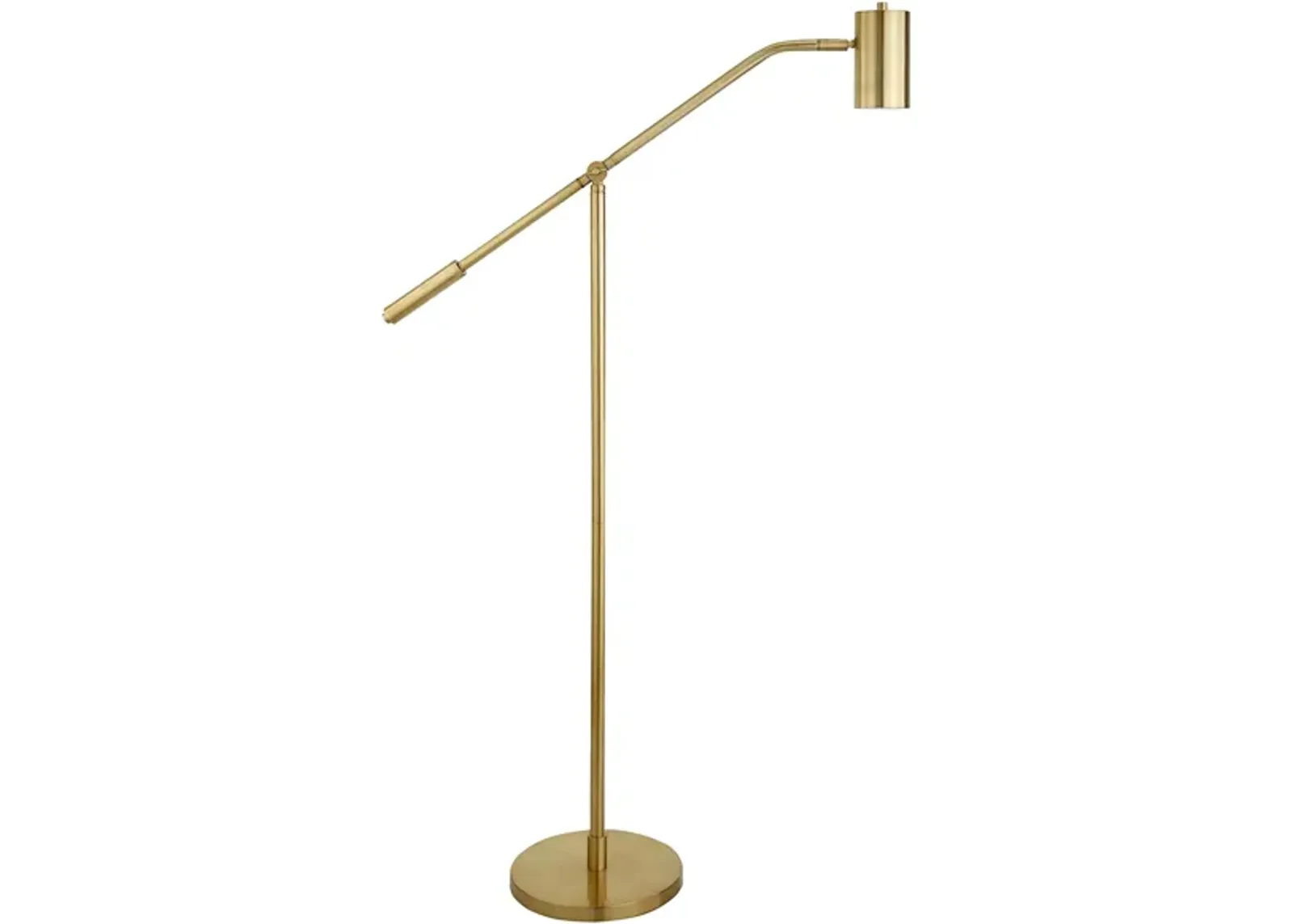 Cobra Pharmacy Floor Lamp in Brass by Hudson & Canal