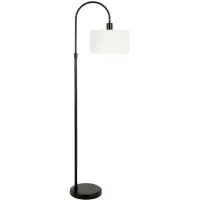 Demi Arc Floor Lamp in Blackened Bronze by Hudson & Canal