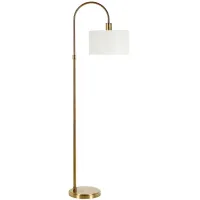 Demi Arc Floor Lamp in Brass by Hudson & Canal