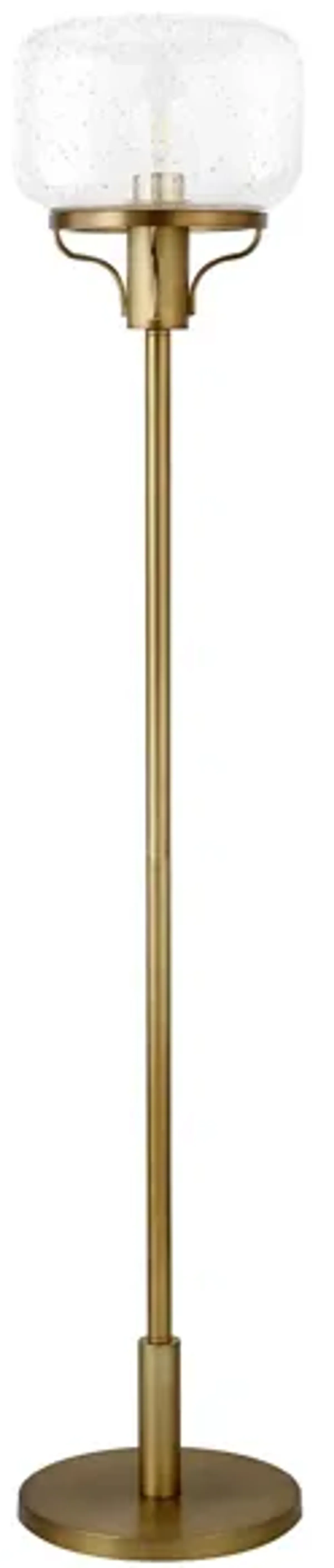 Gillian Globe & Stem Floor Lamp in Brushed Brass by Hudson & Canal