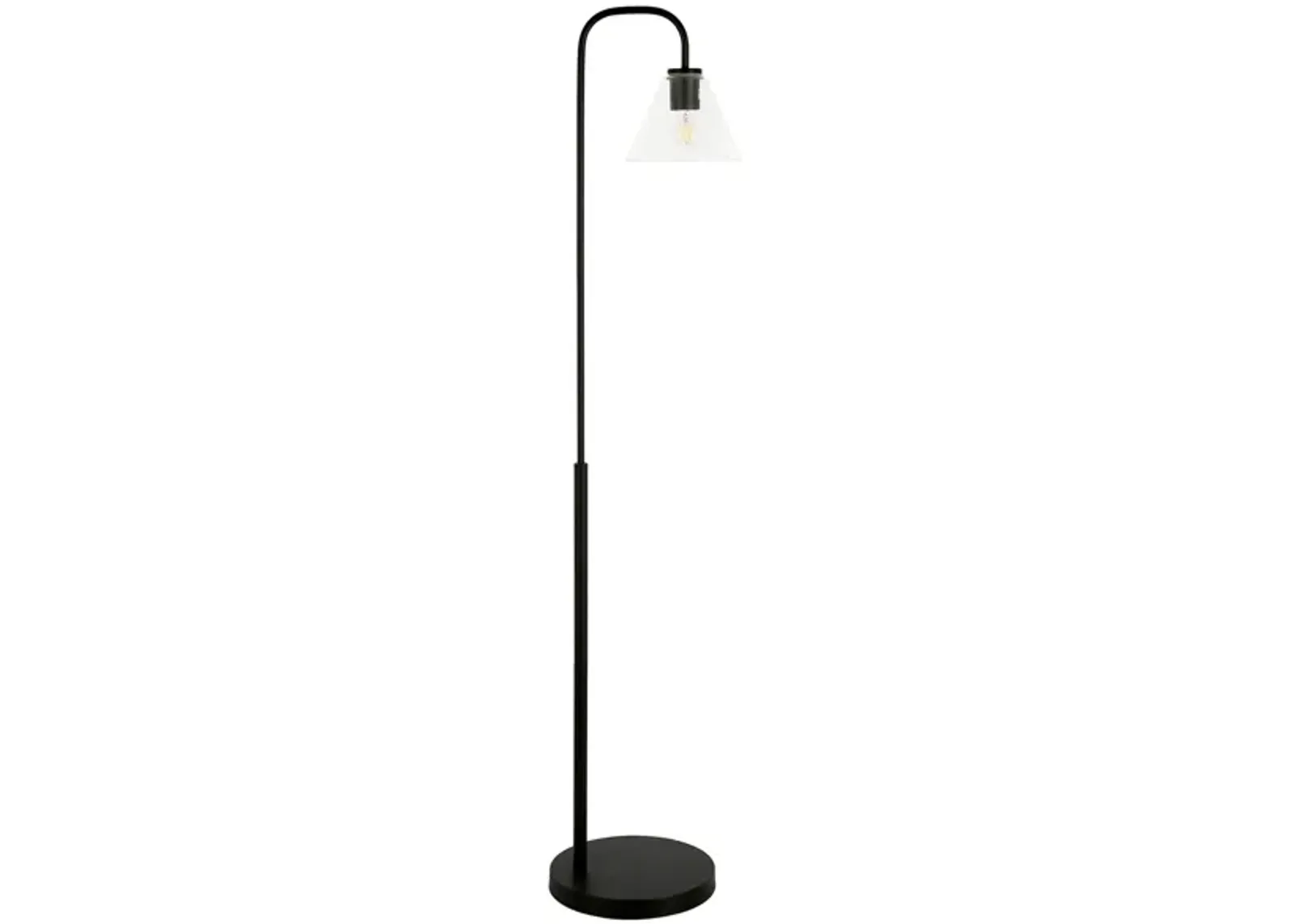 Helen Arc Floor Lamp in Blackened Bronze by Hudson & Canal