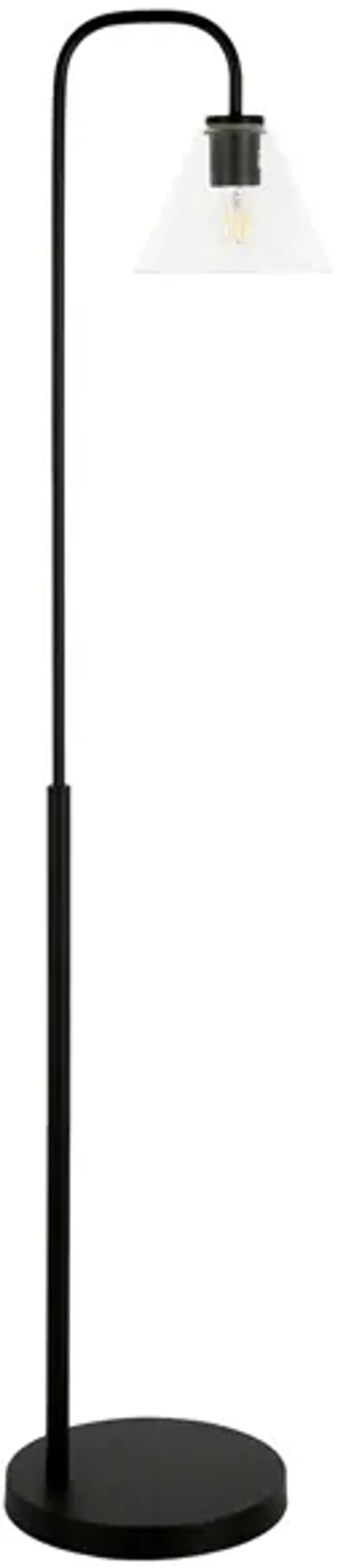 Helen Arc Floor Lamp in Blackened Bronze by Hudson & Canal