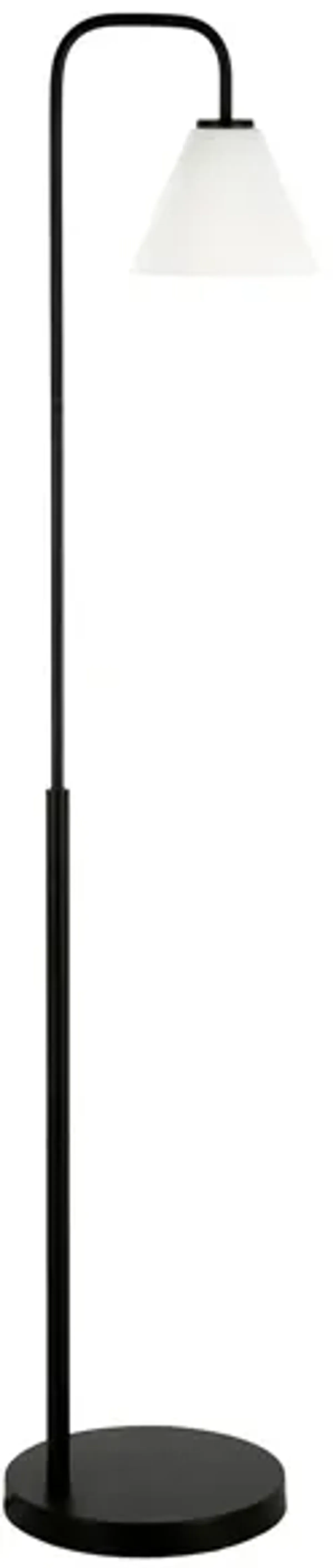 Helen Arc Floor Lamp in Blackened Bronze by Hudson & Canal