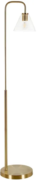 Helen Arc Floor Lamp in Brass by Hudson & Canal