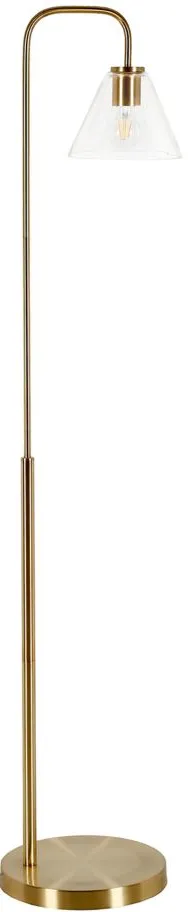 Helen Arc Floor Lamp in Brass by Hudson & Canal