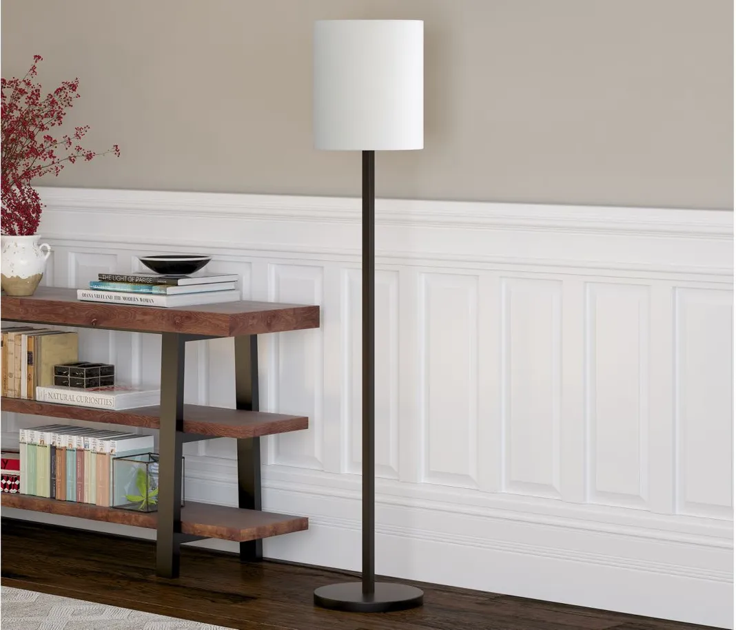 Kelseigh Floor Lamp in Blackened Bronze by Hudson & Canal