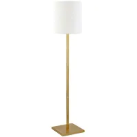Kelseigh Square Base Floor Lamp in Brass by Hudson & Canal