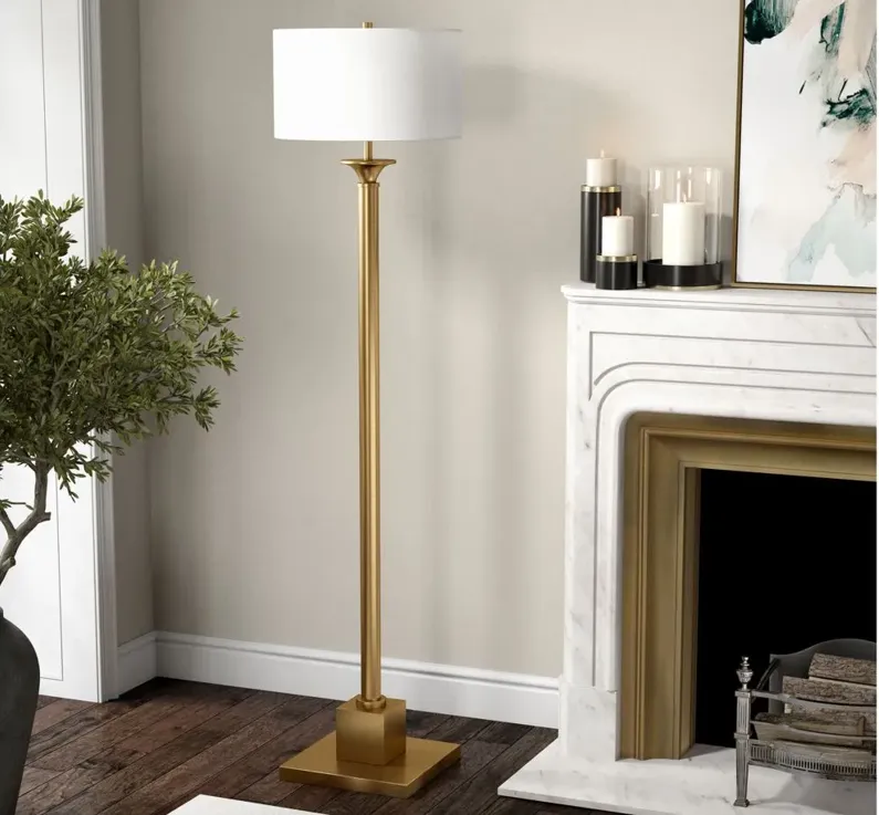 Laurel Floor Lamp in Brass by Hudson & Canal