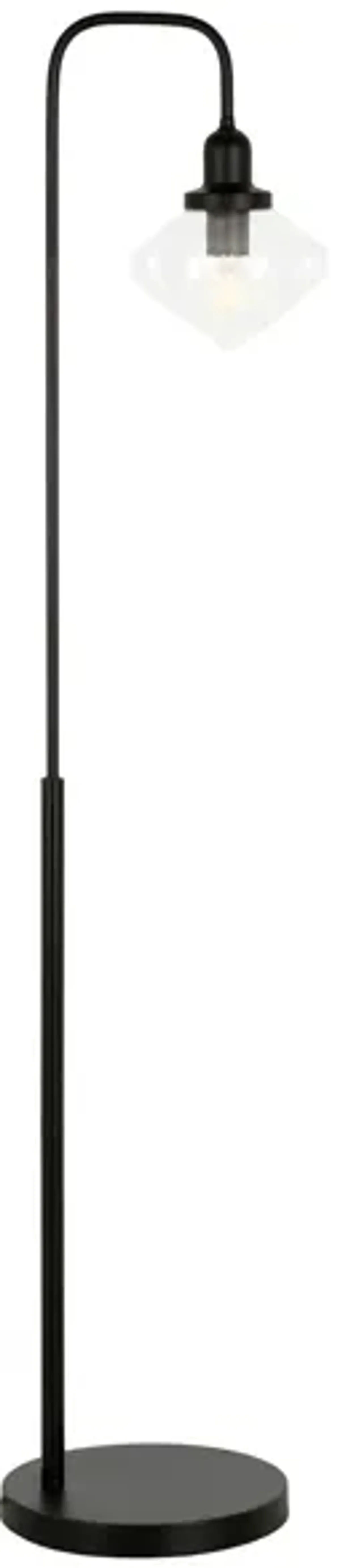 Lauren Arc Floor Lamp in Blackened Bronze by Hudson & Canal