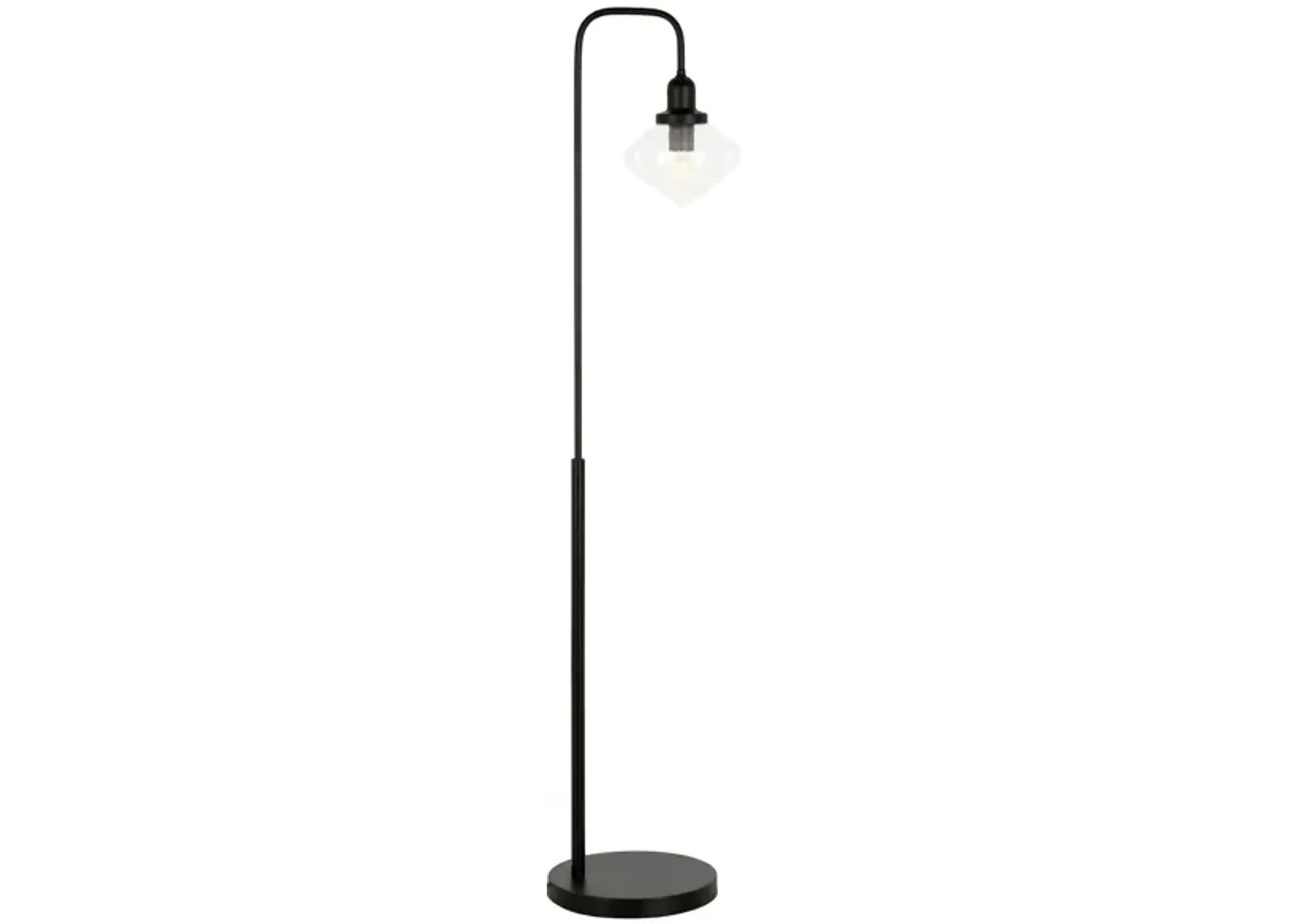 Lauren Arc Floor Lamp in Blackened Bronze by Hudson & Canal