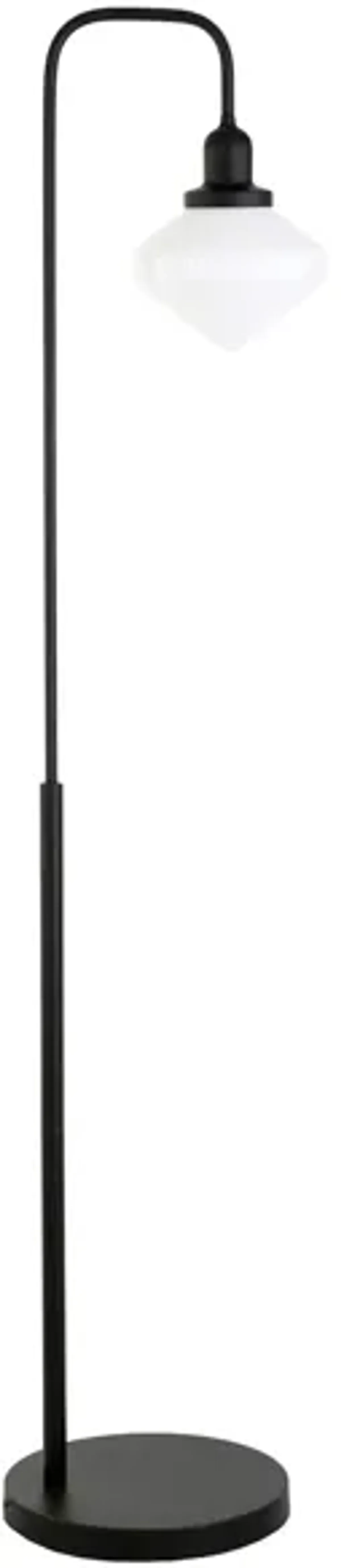 Lauren Arc Floor Lamp in Blackened Bronze by Hudson & Canal