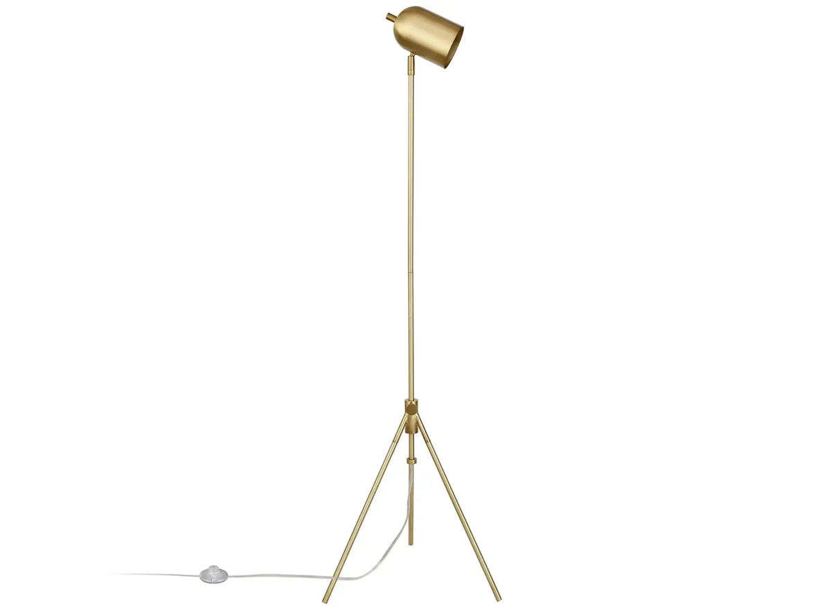 Marissa Tripod Floor Lamp in Brass by Hudson & Canal