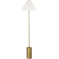 Merida Floor Lamp in Brass by Hudson & Canal