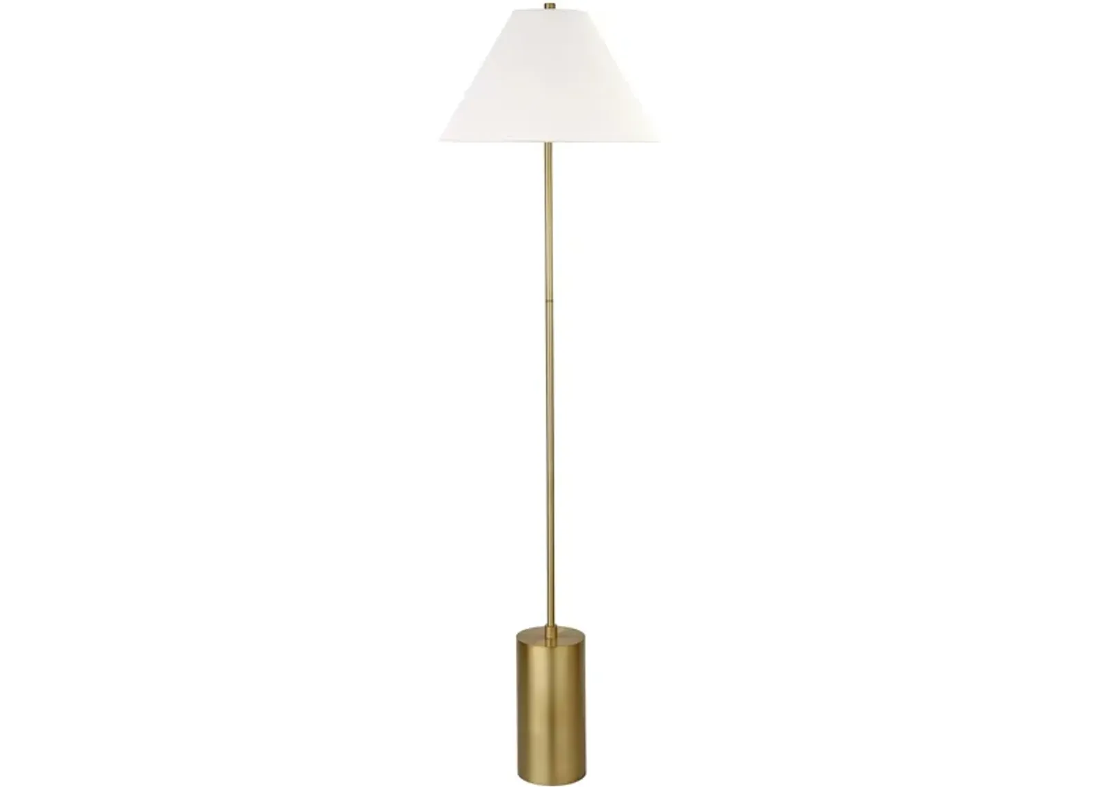 Merida Floor Lamp in Brass by Hudson & Canal