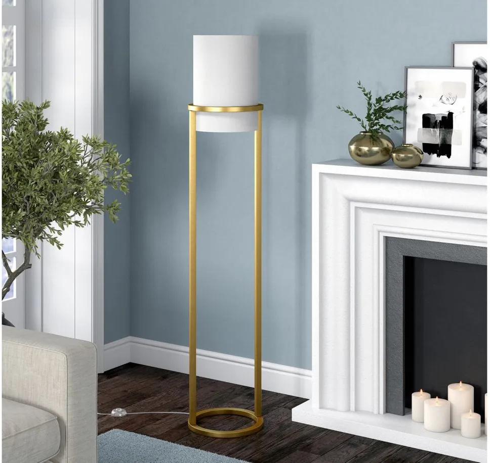 Nebo Floor Lamp in Brass by Hudson & Canal