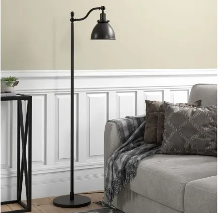 Nora Floor Lamp in Blackened Bronze by Hudson & Canal
